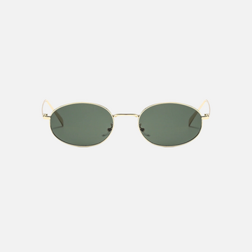 "Chloe sunglasses gold sage metal slim frame by Beyond Stranger"